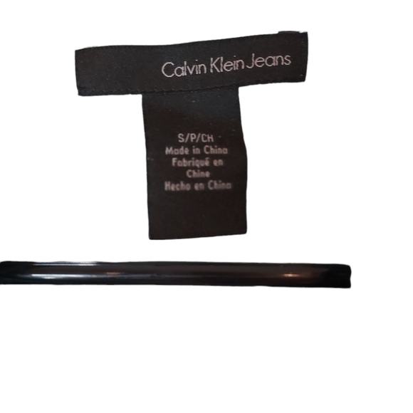 CALVIN Klein Sheer Blouse Pullover Pintuck V Neck 3/4 Sleeve Top Sz S - Picture 7 of 10